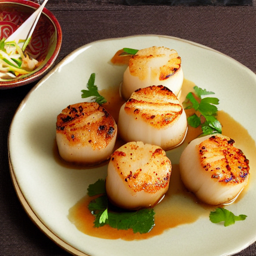 Oriental Style Sea Scallops